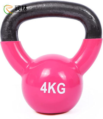 الوردي الجسم الصلبة الحديد الزهر تدريب القوة Kettlebell للتمارين الرياضية المنزلية