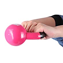 الوردي الجسم الصلبة الحديد الزهر تدريب القوة Kettlebell للتمارين الرياضية المنزلية 11
