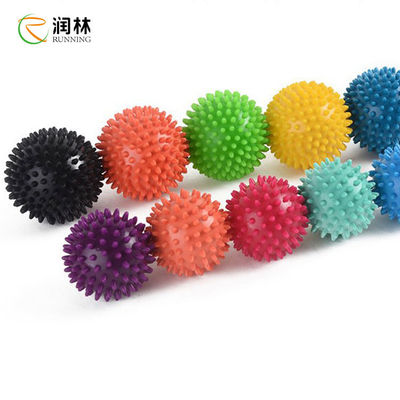 كرة تدليك اليوغا البلاستيكية المجانية 7P ، كرة أسطوانية للتدليك الشائك الاحترافية