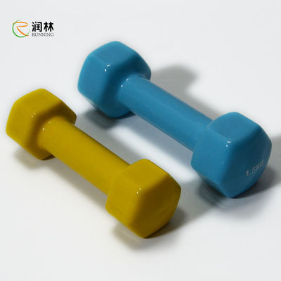 مجموعة دمبل الصالة الرياضية D30mm ، مجموعة دمبل سداسية 2.5 كجم لبناء العضلات