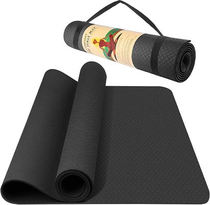 ملحقات الجمنازيوم Oem Fitness Nbr Yoga Mat Classic Black Anti Scratch Durable